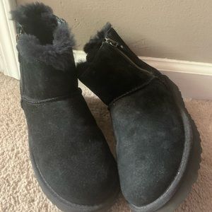 UGG short double zipper boots